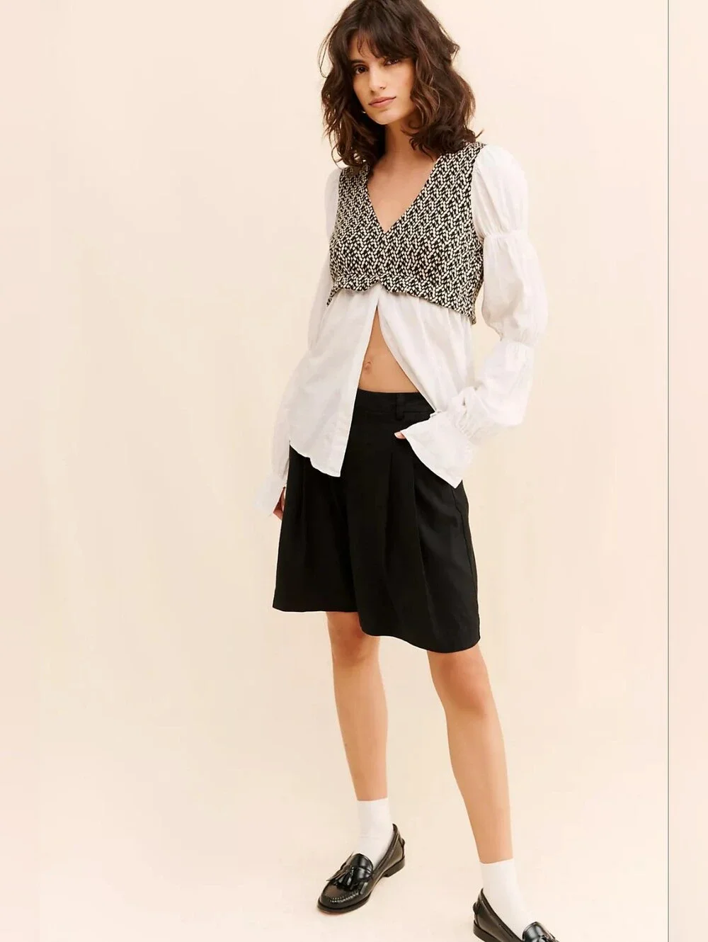 Anthropologie layered jacquard